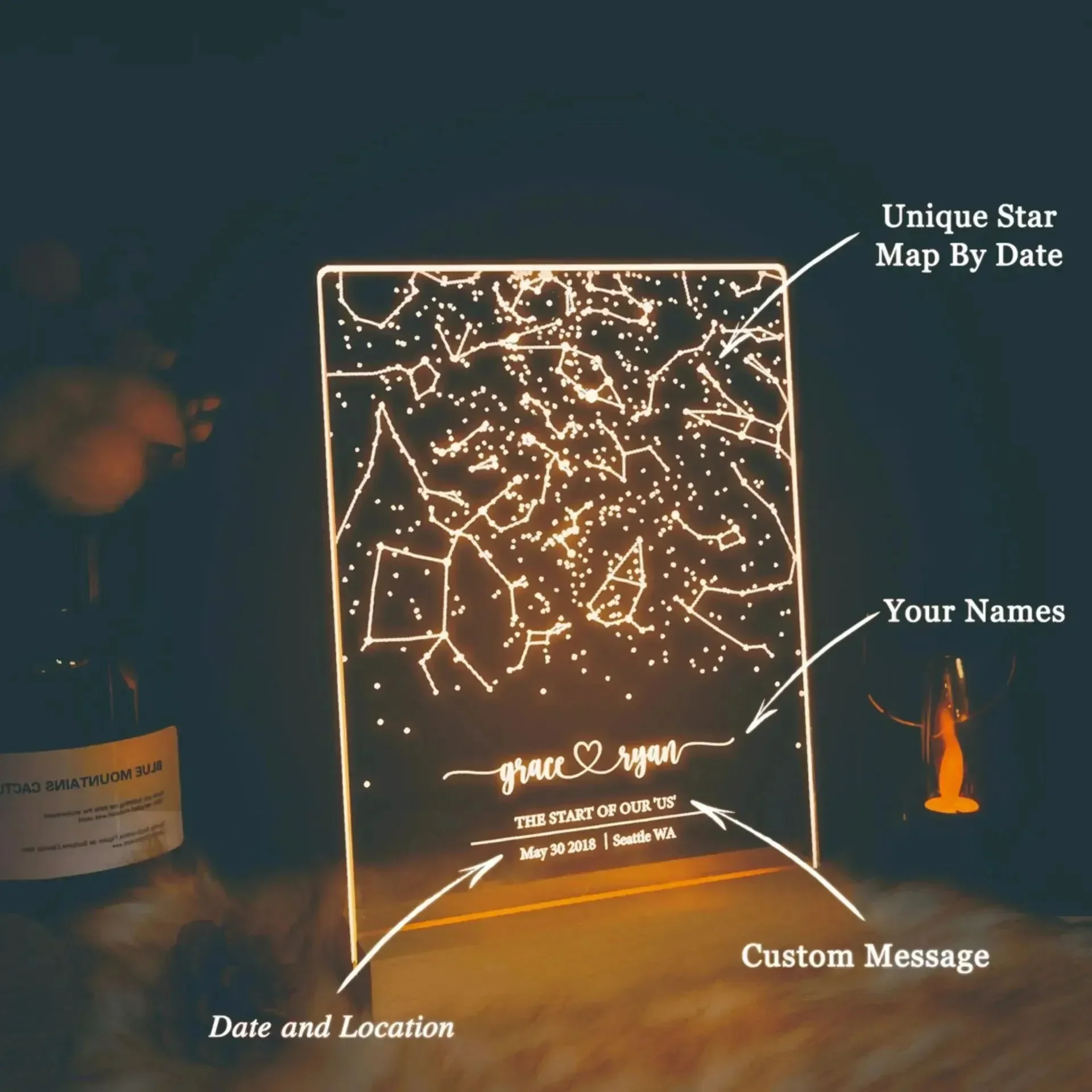 Celestial Connection Zodiac Chart Lamp - Image 3