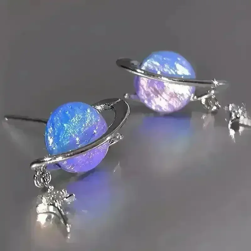 Celestial Planet Dangle Earrings