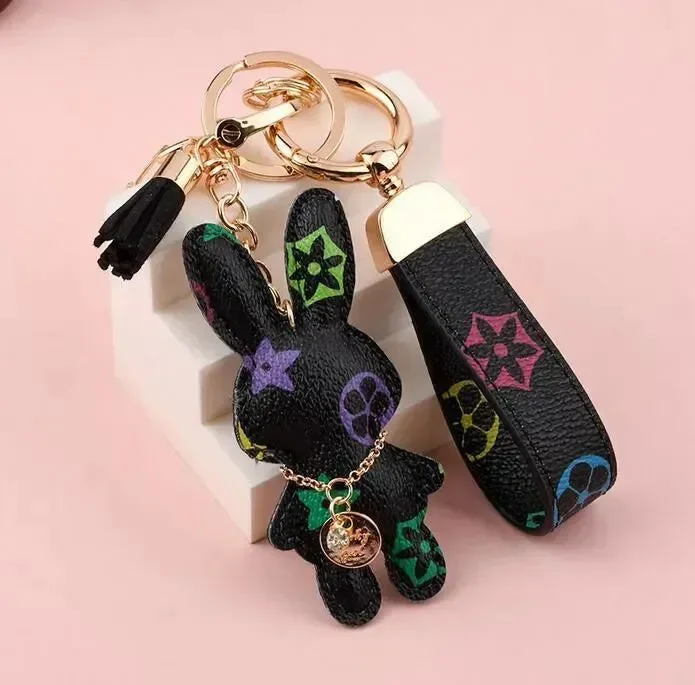 Charming Bunny Monogram Keychain - Image 3