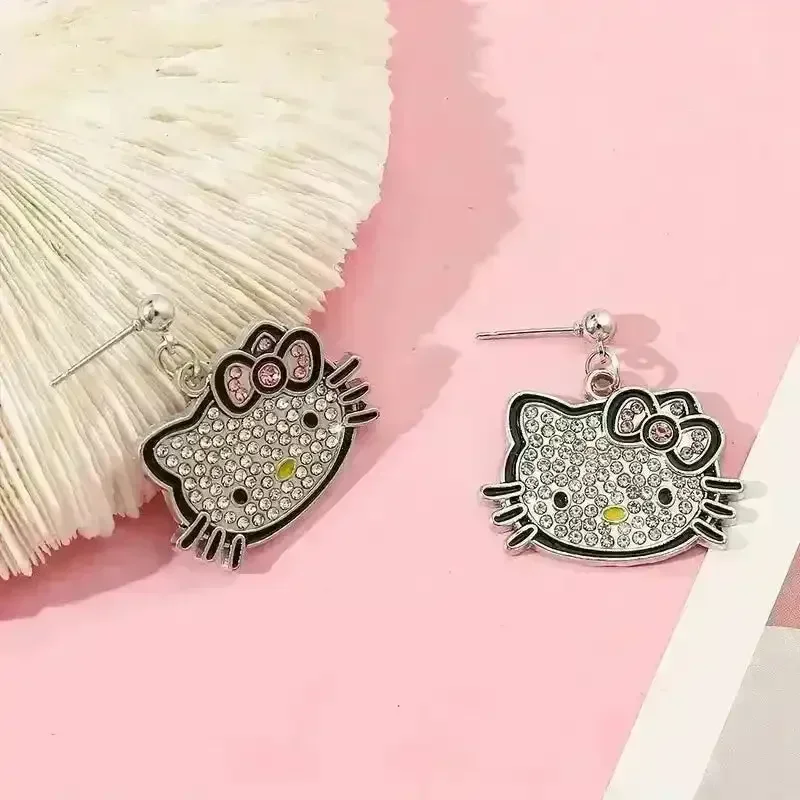Charming Hello Kitty Dangle Earrings - Image 3