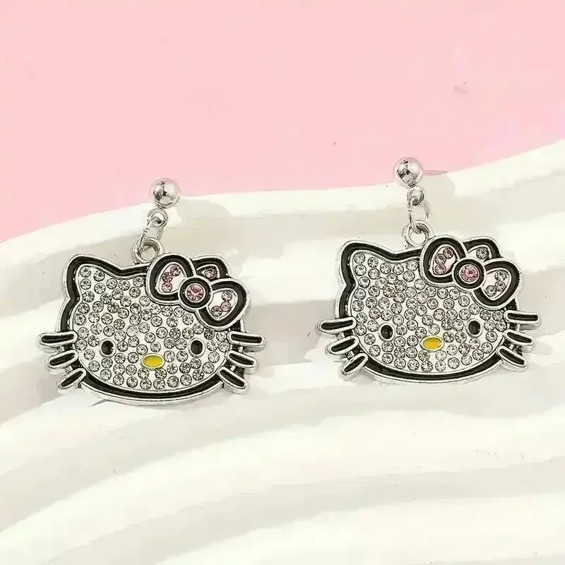 Charming Hello Kitty Dangle Earrings - Image 4