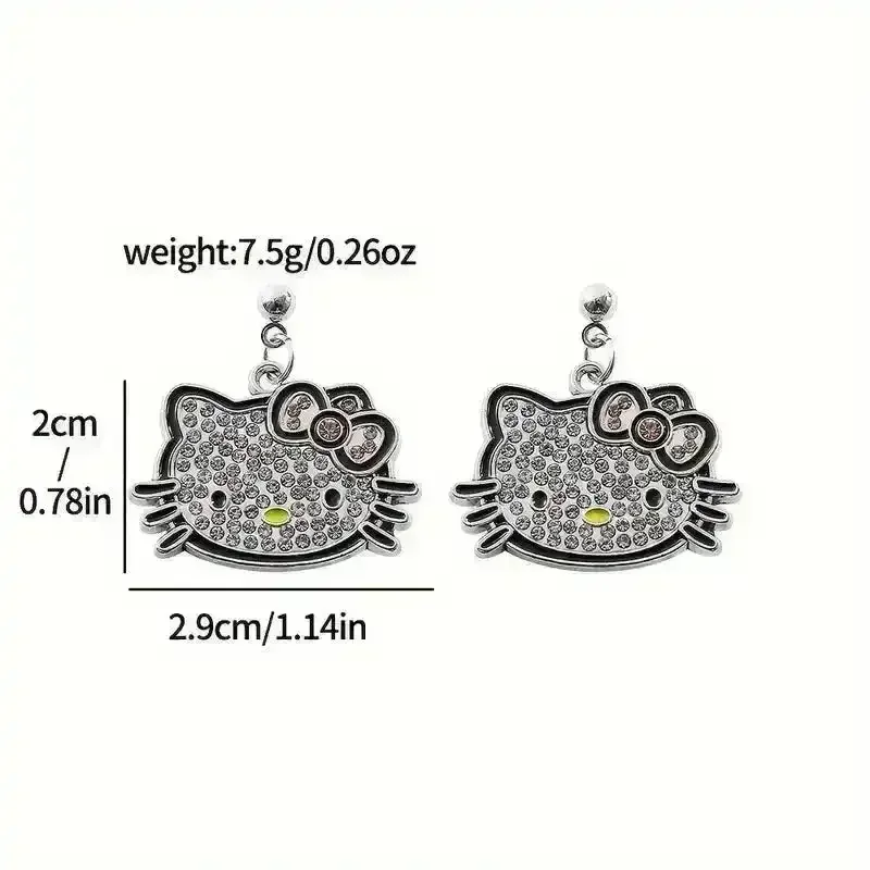 Charming Hello Kitty Dangle Earrings - Image 5