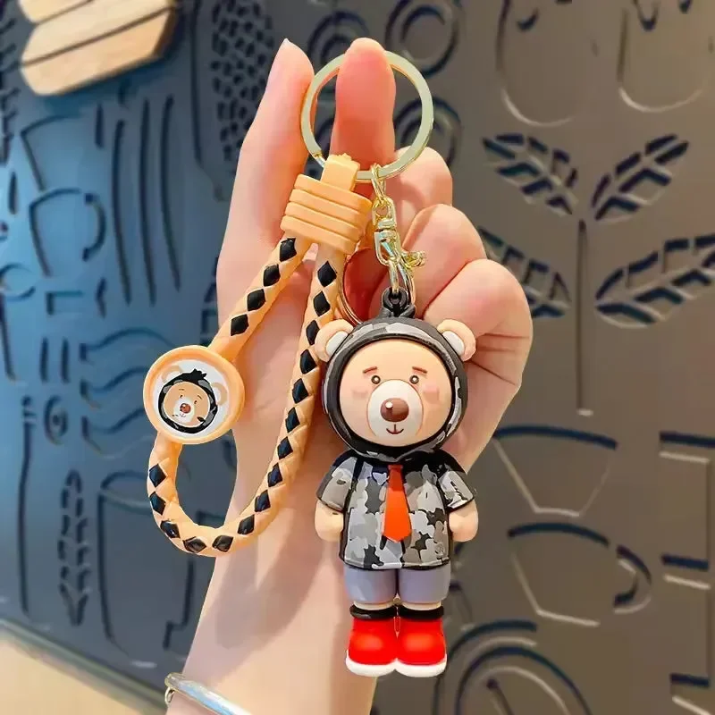 Charming Hooded Bear Keychain - Image 8