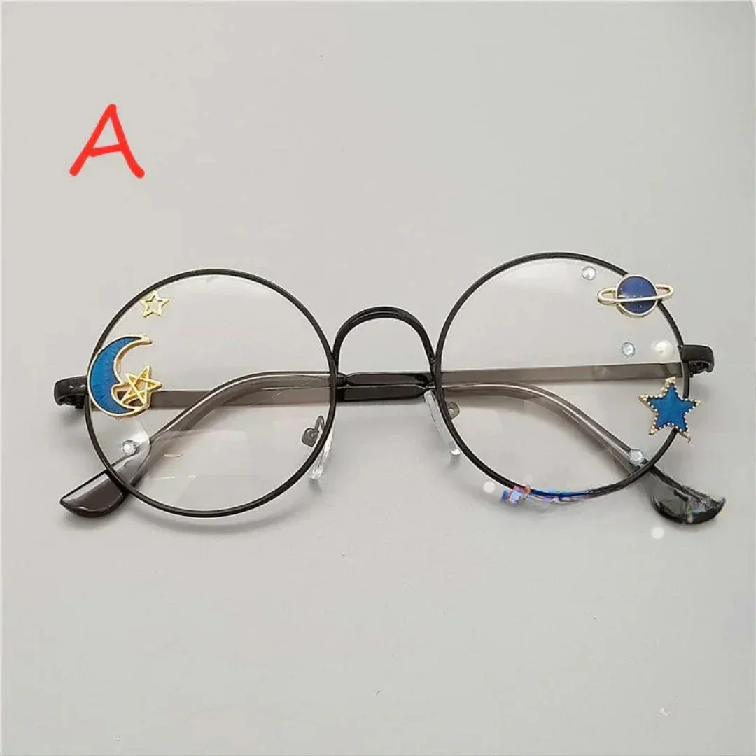 Charming Sweet Girl Round Glasses - Image 2