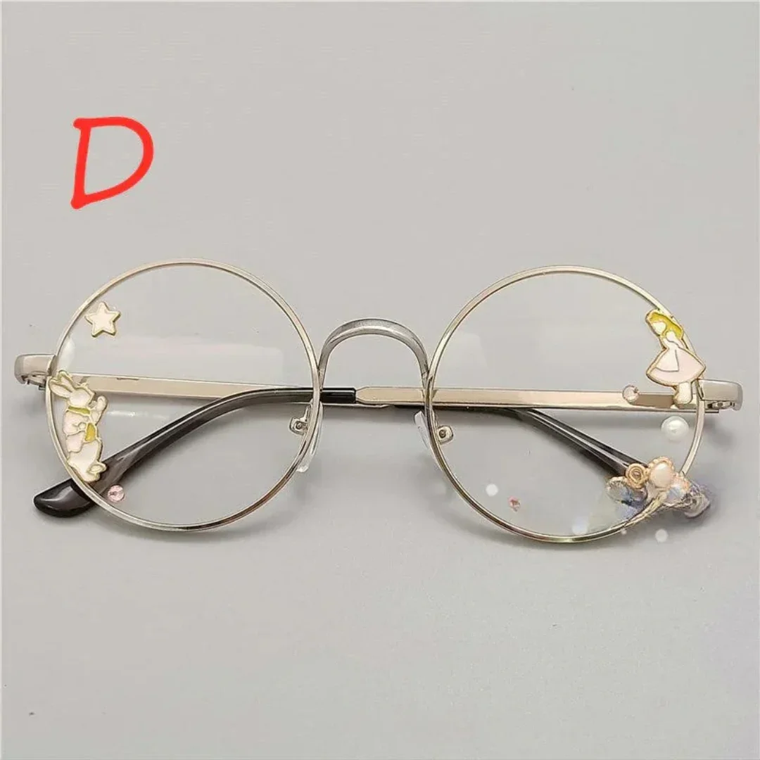 Charming Sweet Girl Round Glasses - Image 5