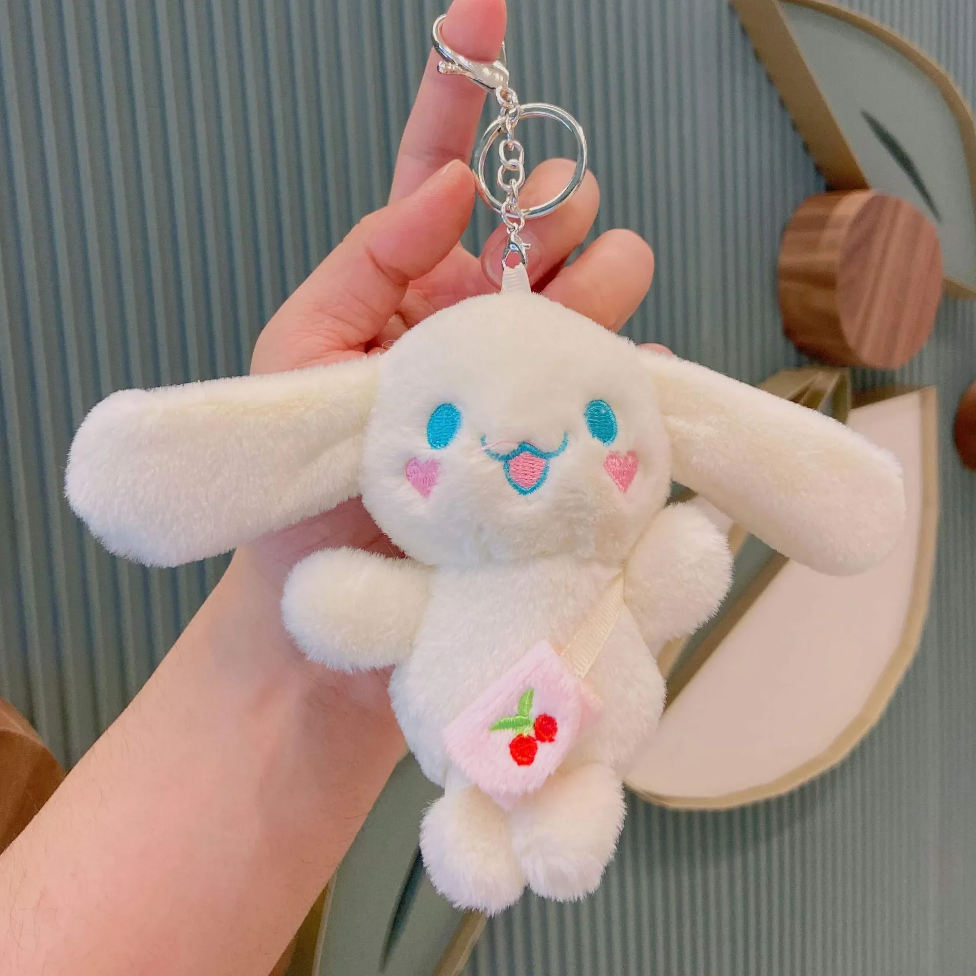 Cherry Blossom Cinnamoroll Plush Keychain - Image 8