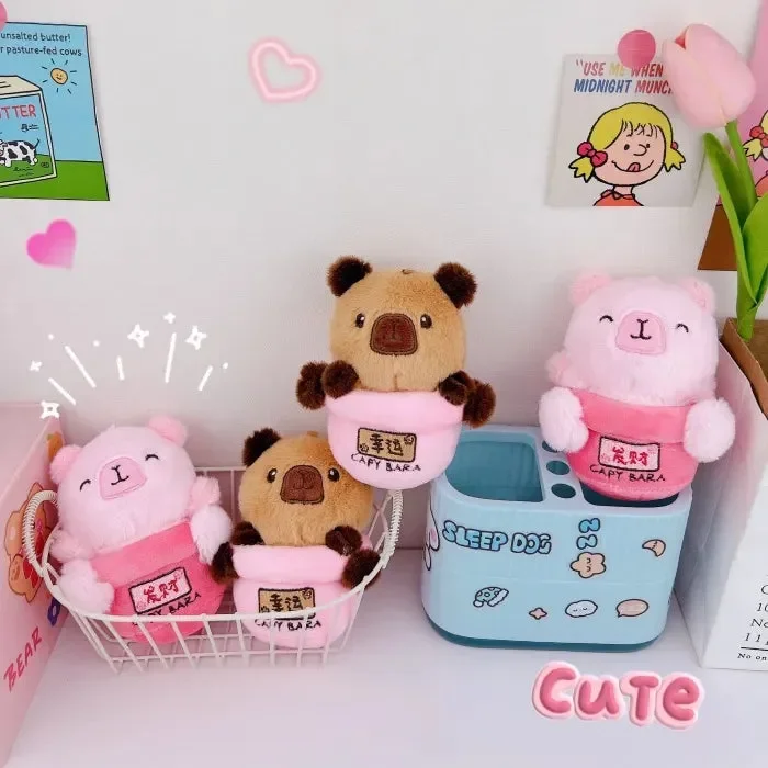 Chill Vibes Fortune Capybara Keychain - Image 3