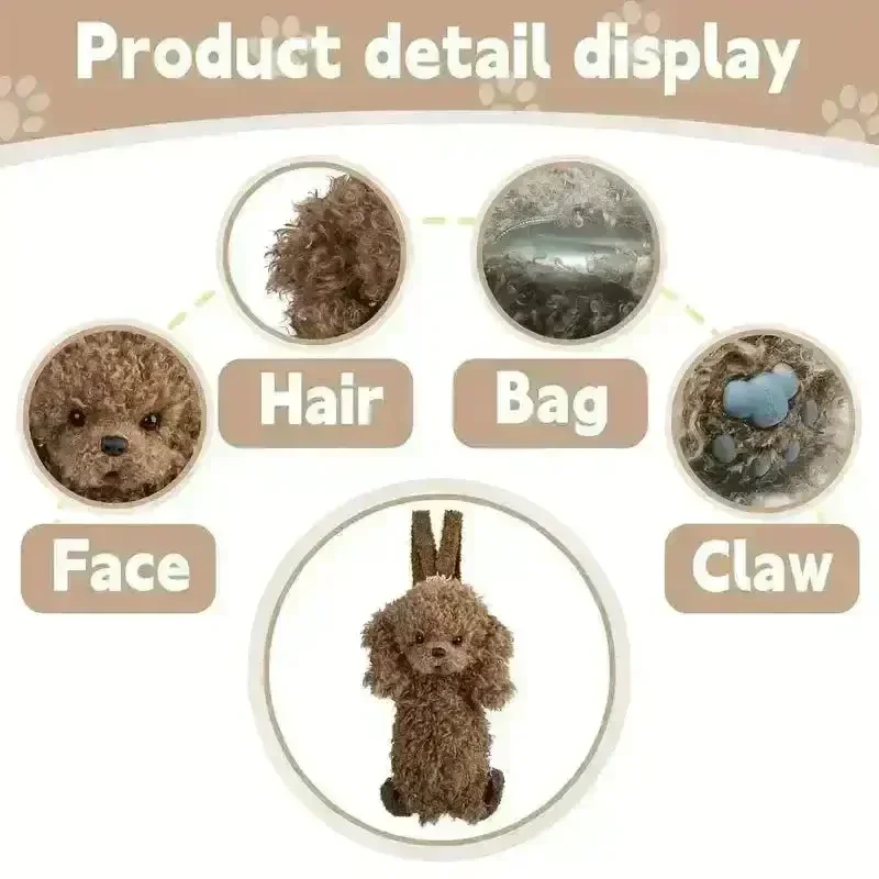 Chongker Realistic Poodle Shaped Backpack - Image 11
