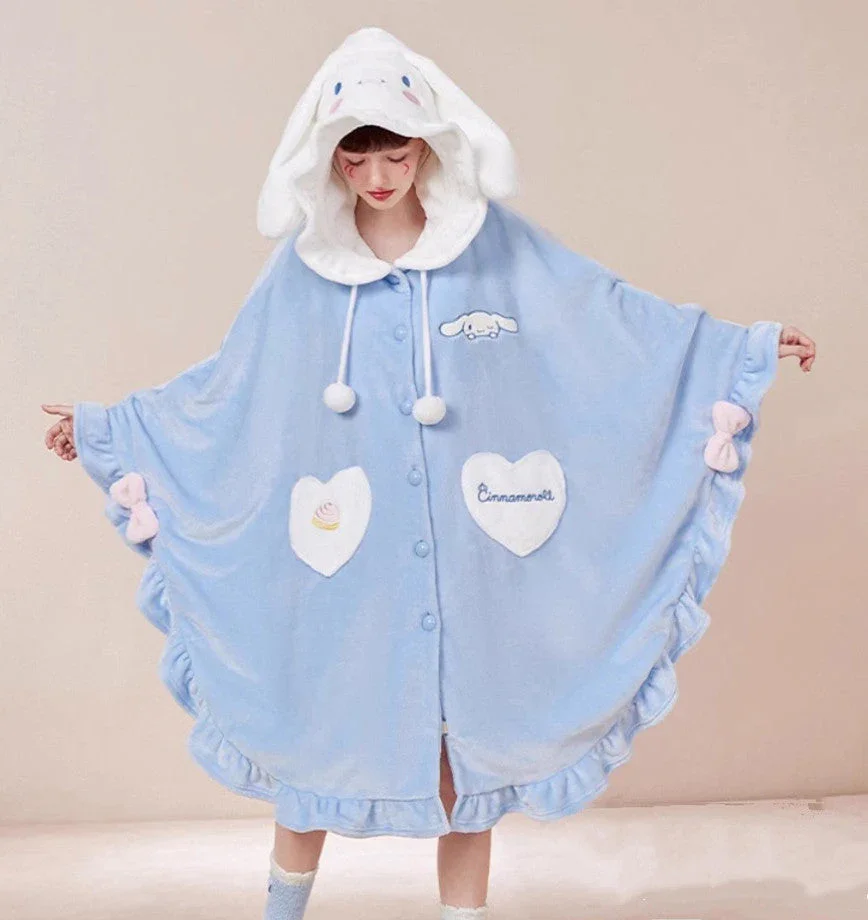 Cinna Long Ear Flannel Hoodie - Image 2