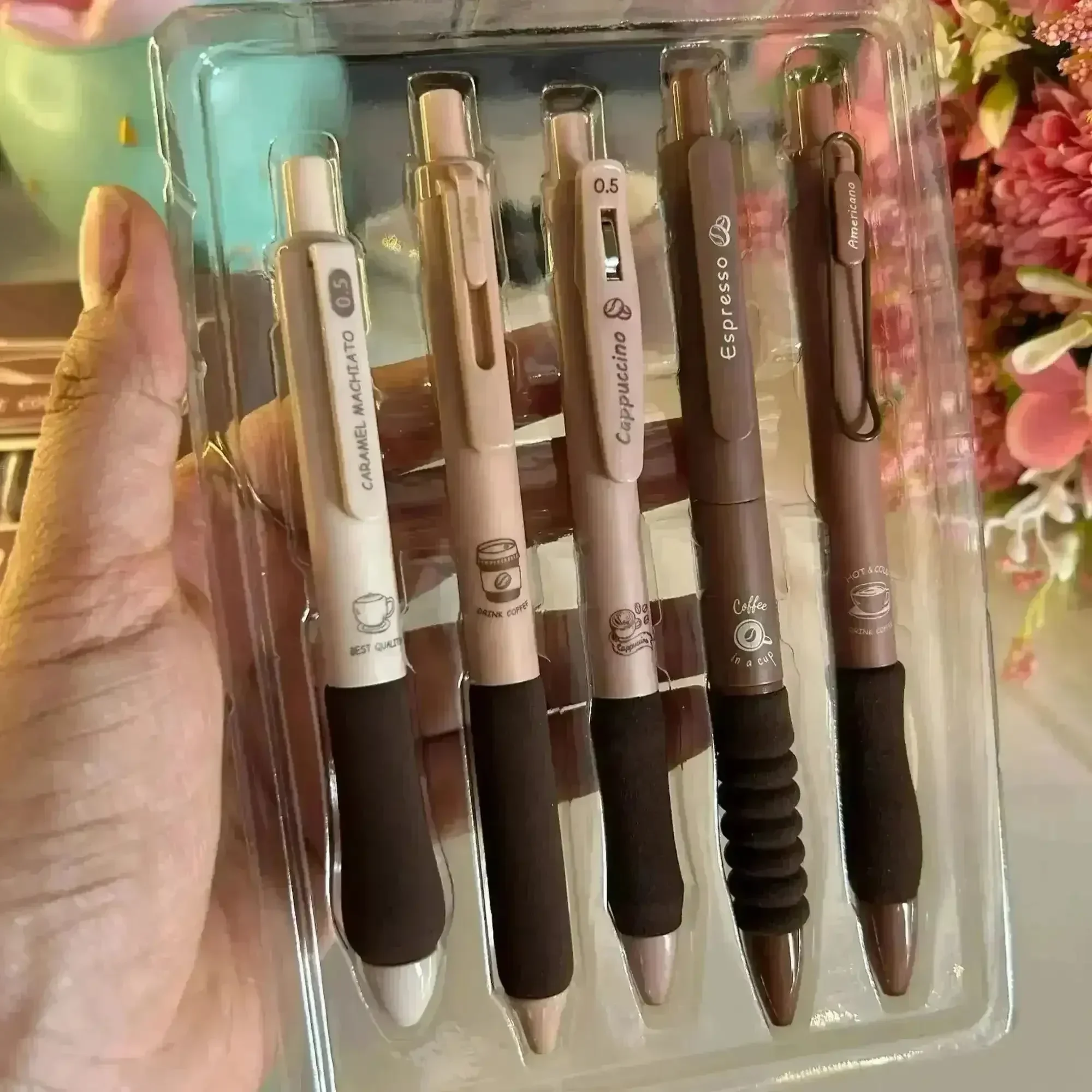 Coffee Love Gel Pens (5 Pcs) - Image 2