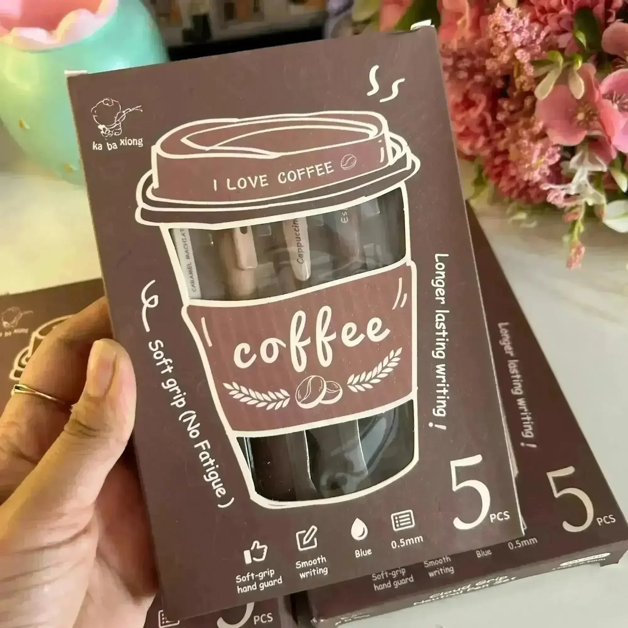 Coffee Love Gel Pens (5 Pcs) - Image 3