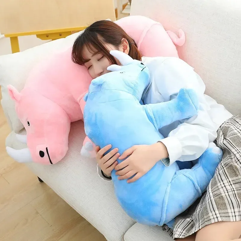 Colorful Cuddly Rhino Plushies - Image 4