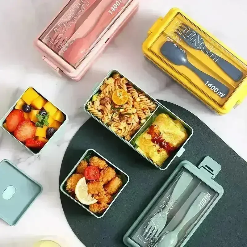 Colourful Double Layered Bento Box - Image 5