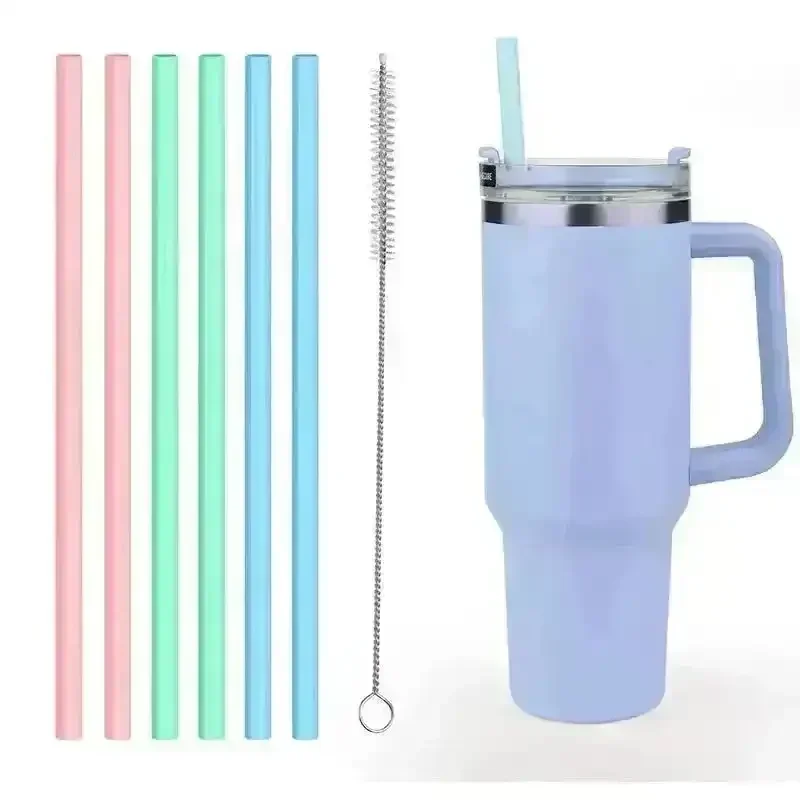 Colourful Silicon Replacement Straws For Stanley Cup (All Sizes)