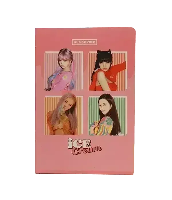 Black Pink Ice Cream A5 Notebook - Image 4