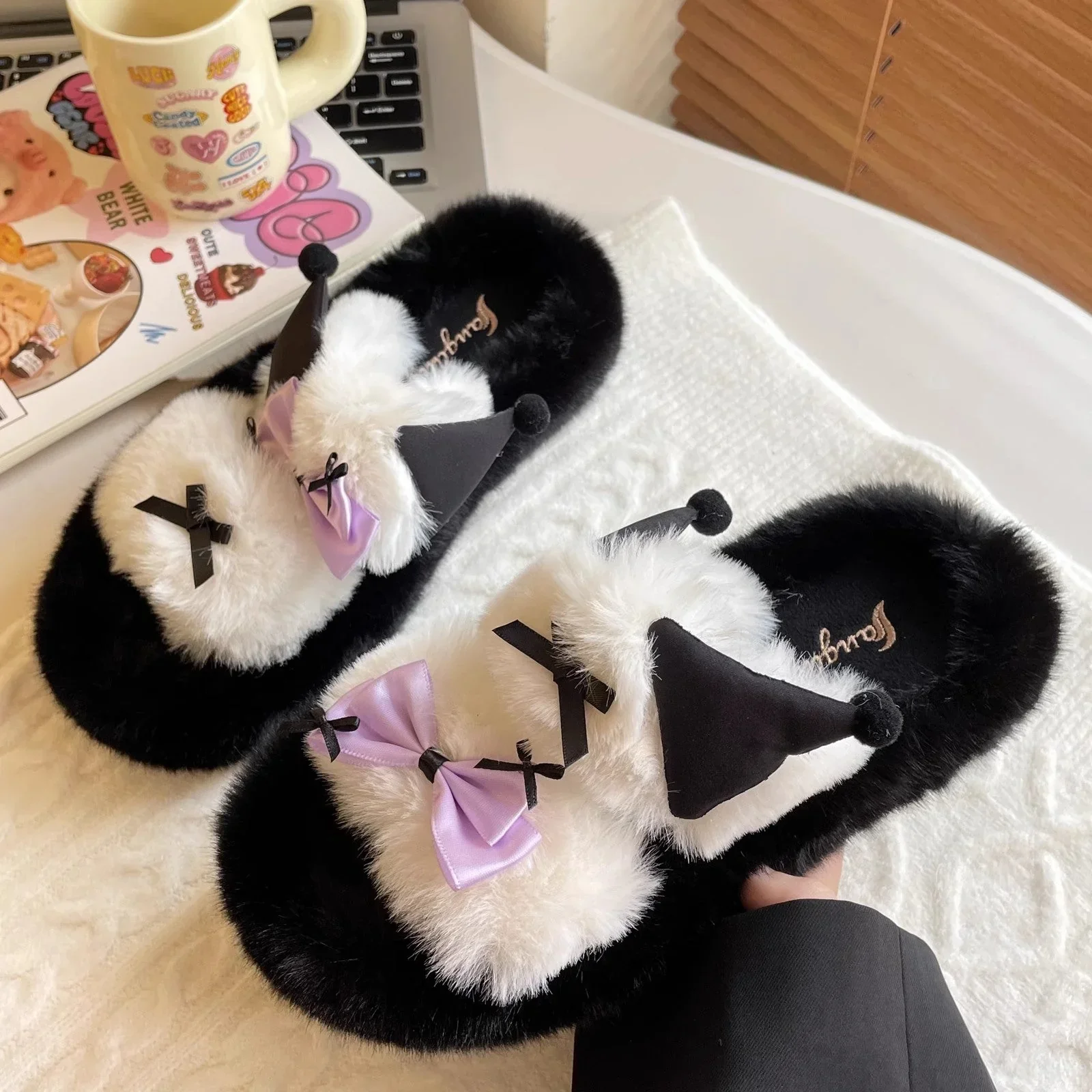 Coulomi Bow Bliss Comfort Slippers - Image 5