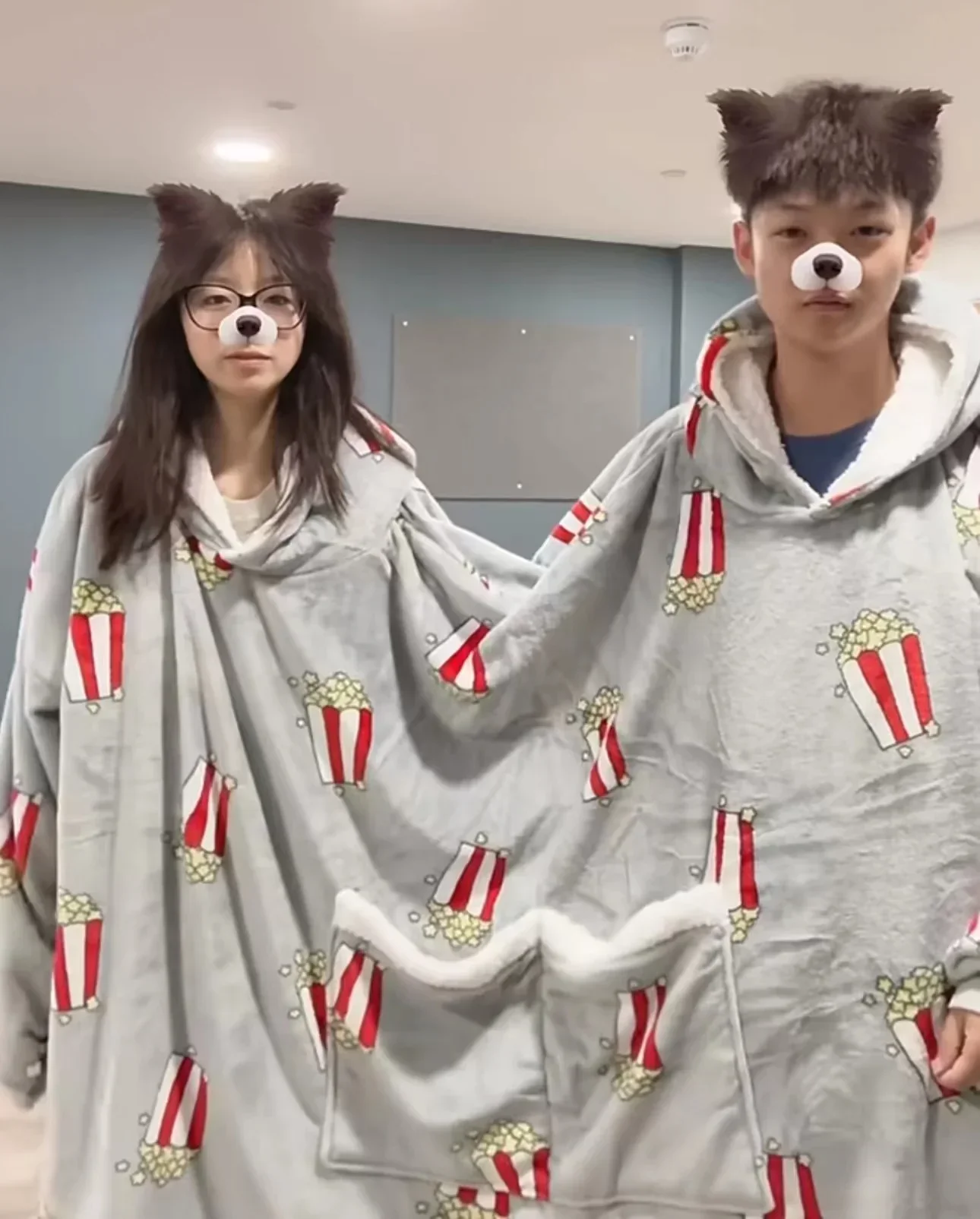 Couple Fun Two-Scoop Snuggle Hoodie - Image 9