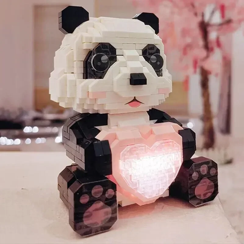 Couple Pandas LED Nano Building Blocks - Image 6