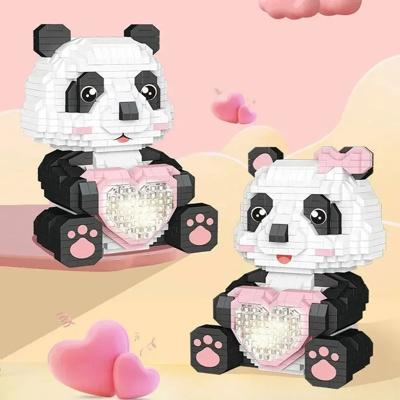 Couple Pandas LED Nano Building Blocks - Image 8