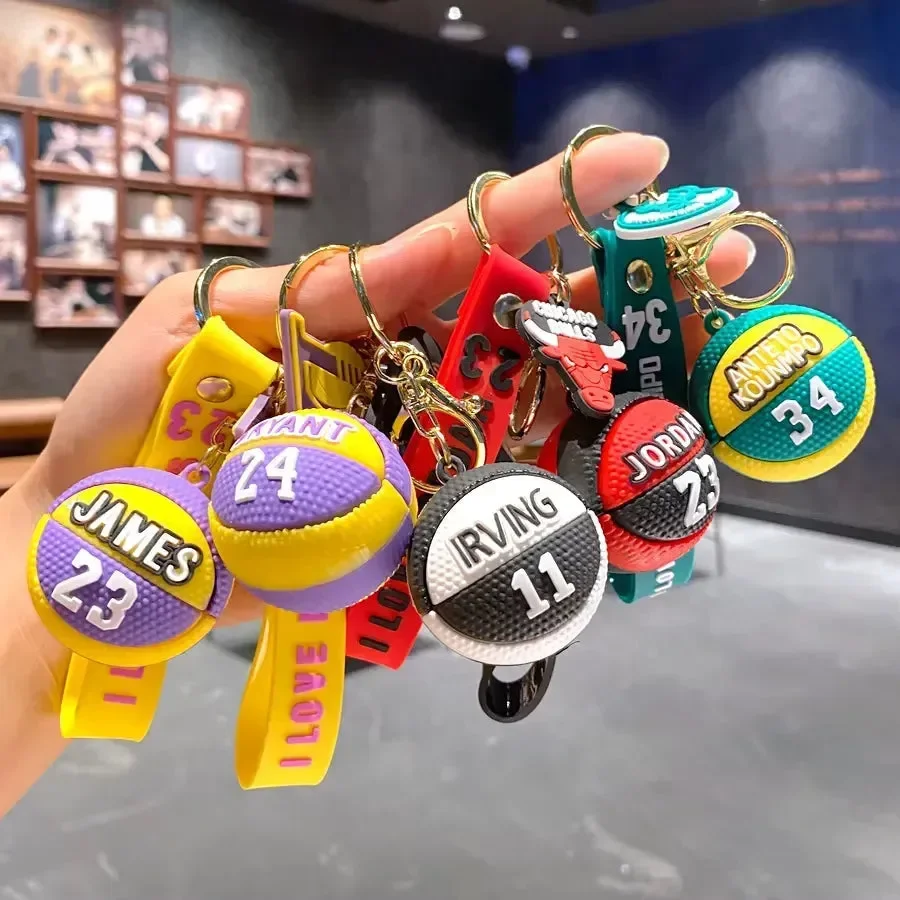 Court Legends 3D Basketball Keychain - Image 2
