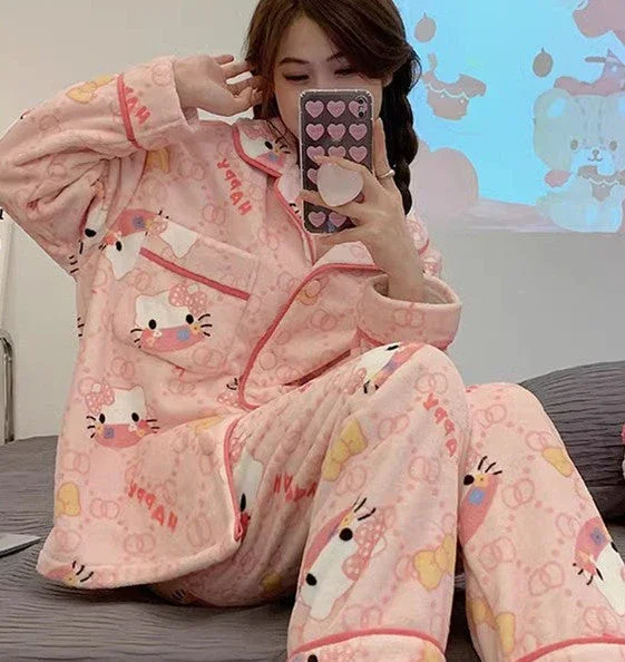 Cozy Fun Hello KT Pajama Set - Image 4