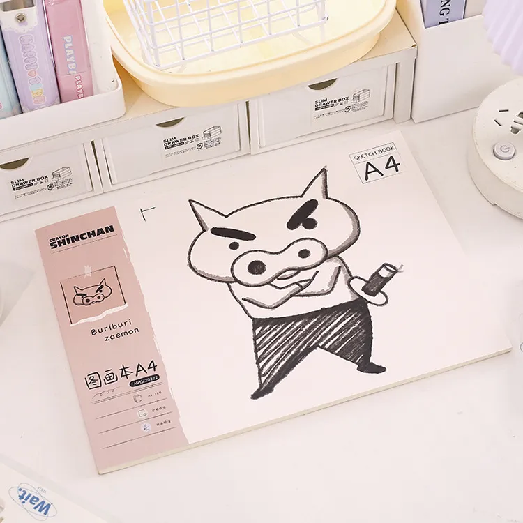 Crayon Shin-chan Beginner Series A4 Sketchbook - Image 8