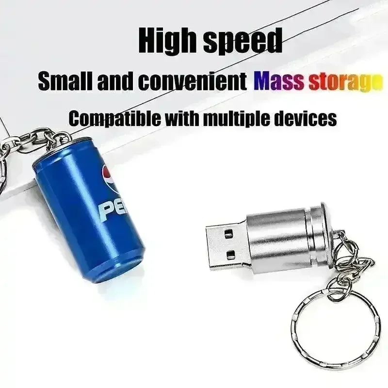 Creative Cold Drink Pen Drive Keychain - Image 2