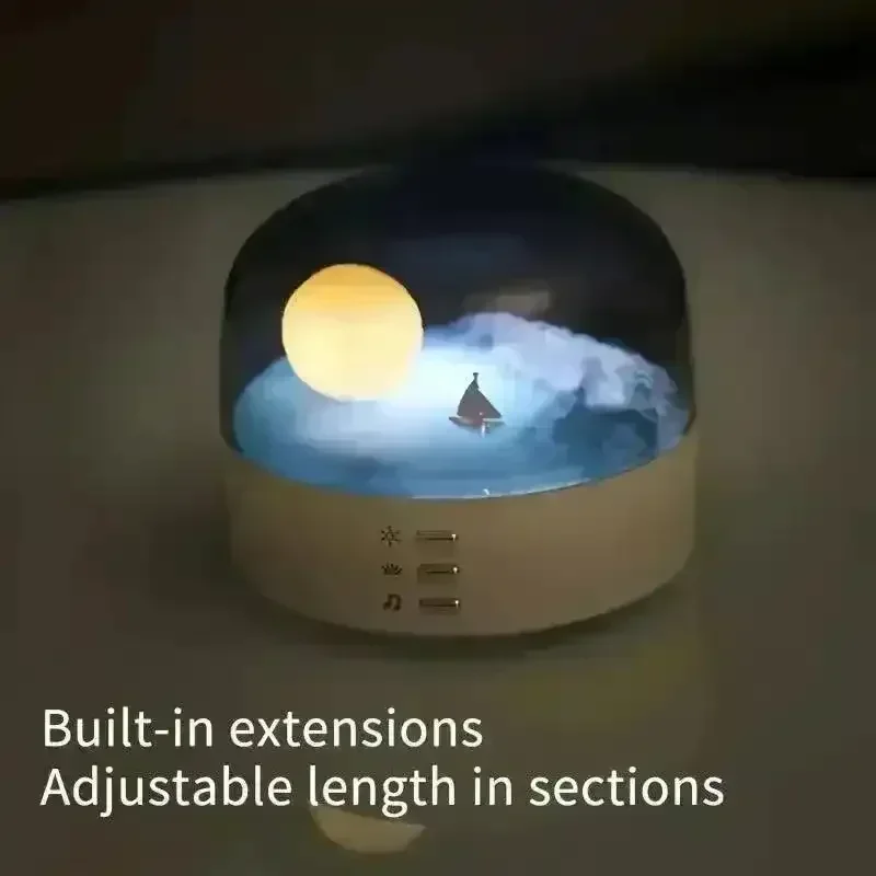 Crescent Night Light With Soothing Music - Image 3