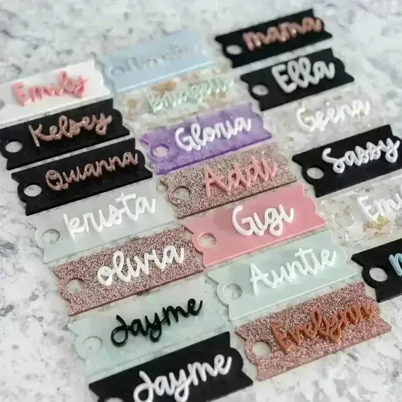 Customised Tumbler Name Plate for Stanley Cup (Set of 3 Pcs) - Image 14