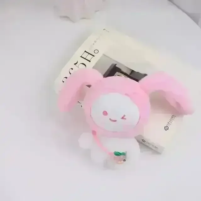 Cute Bag Bunny Plush Keychain - Image 3