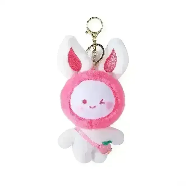 Cute Bag Bunny Plush Keychain - Image 5