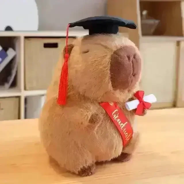 Cute Capybara Graduation Plushies - Image 4