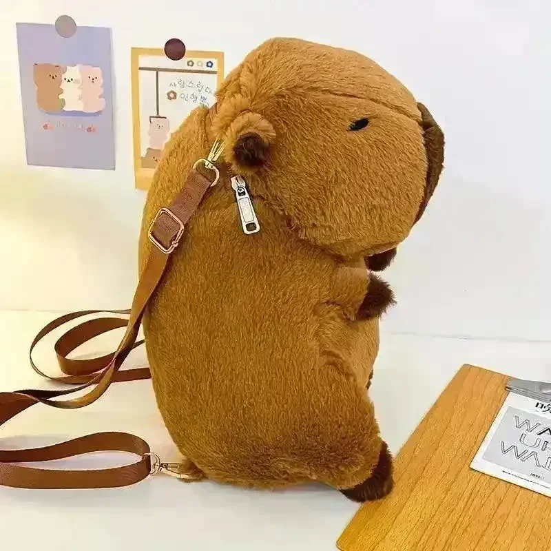 Cute Capybara Plush Backpack - Image 6