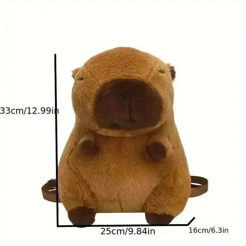 Cute Capybara Plush Backpack - Image 9