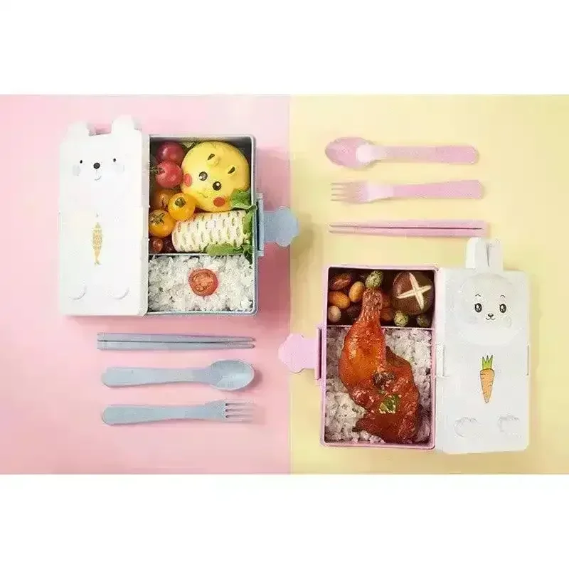 Cute Bunny Koala Kids Lunch Box - Image 3