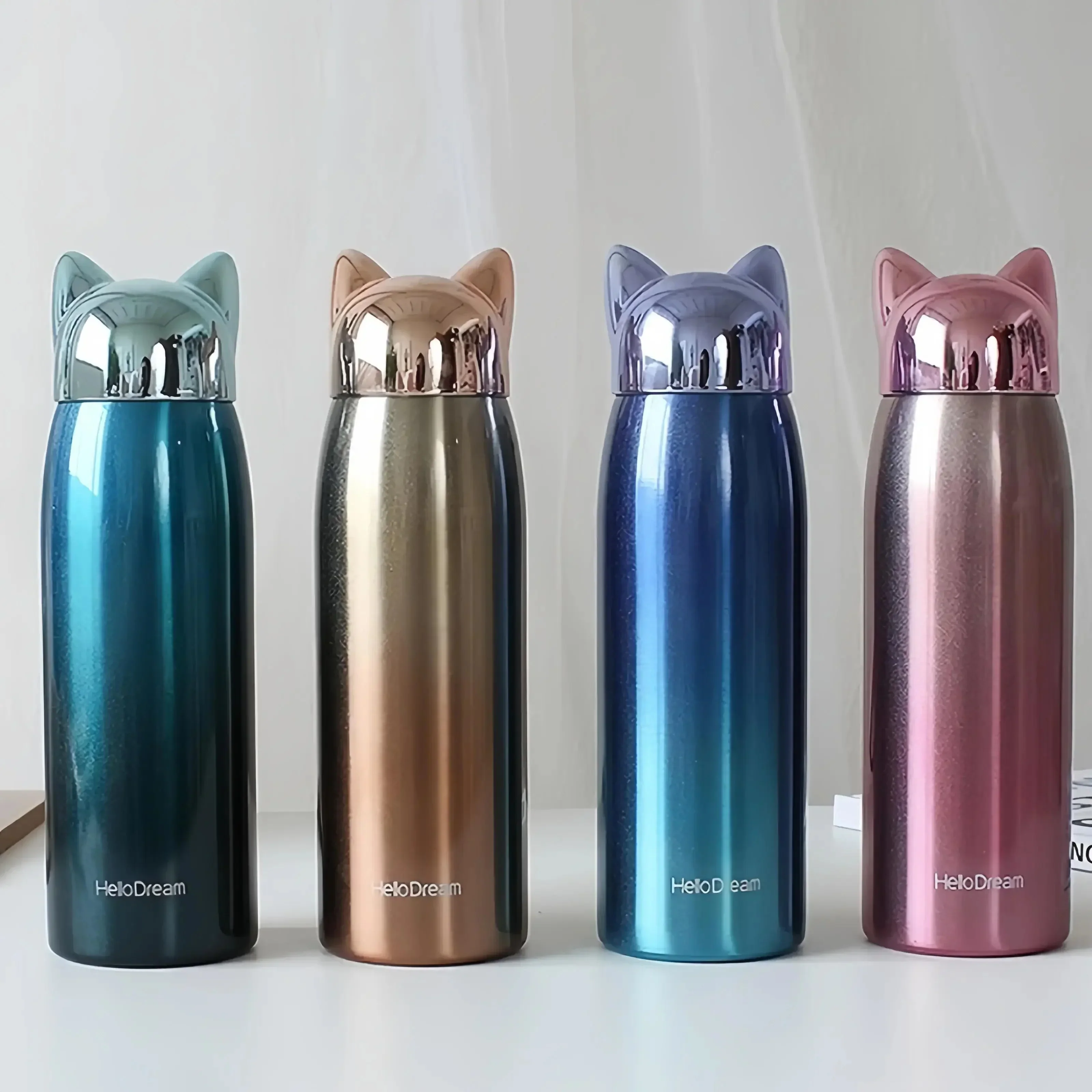Cute Cat Fox Ears Insulated Bottle (300 ml) - Image 10