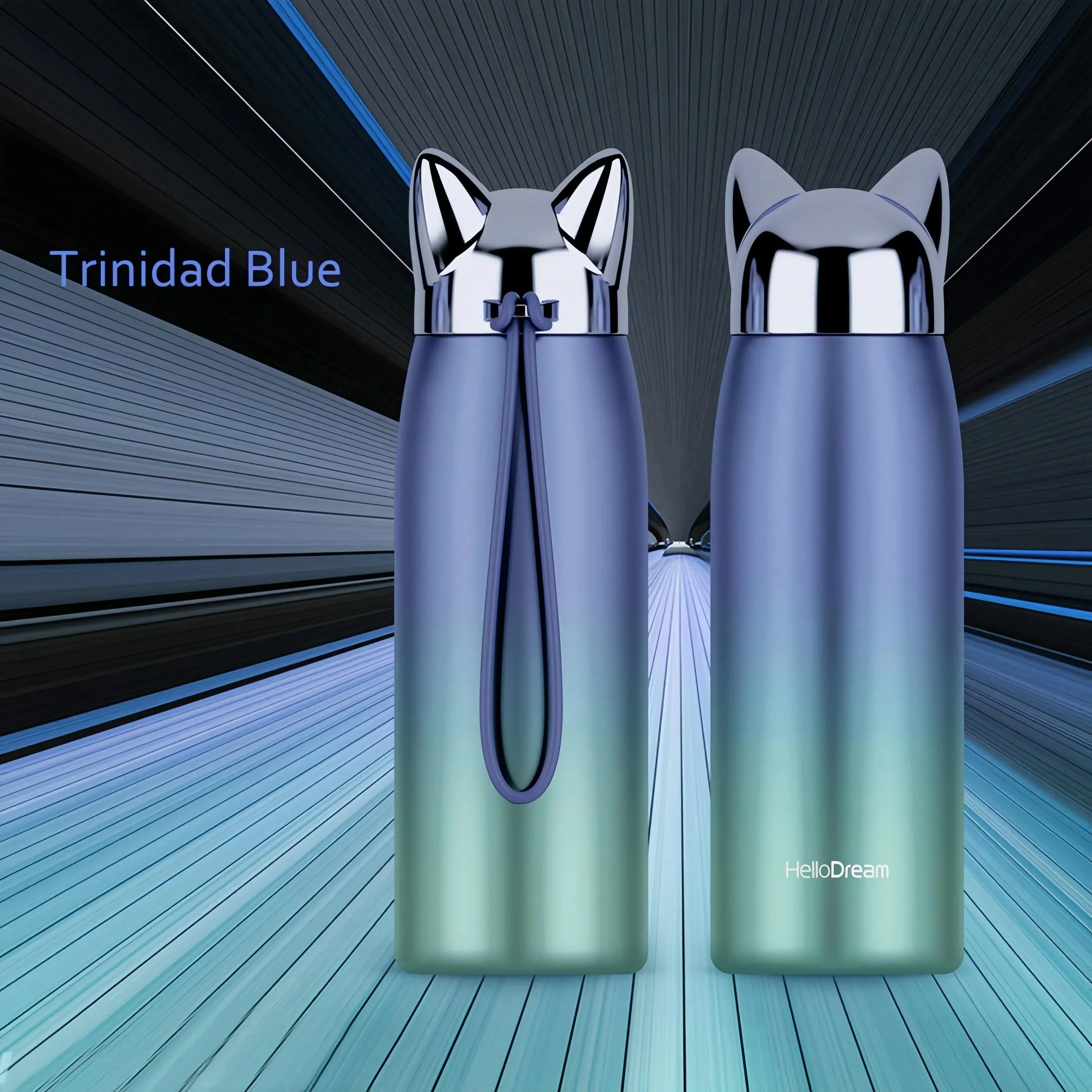 Cute Cat Fox Ears Insulated Bottle (300 ml) - Image 11