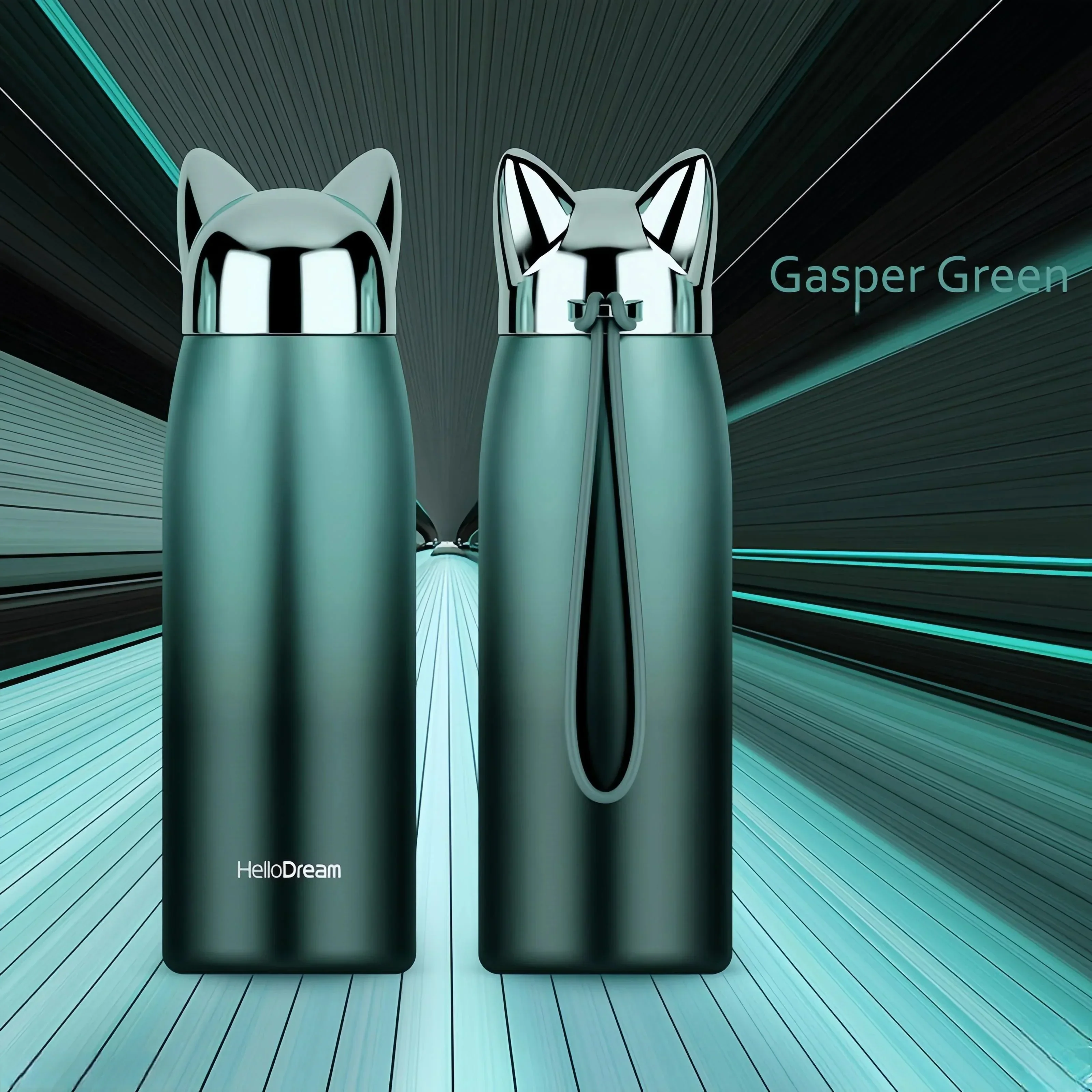 Cute Cat Fox Ears Insulated Bottle (300 ml) - Image 13