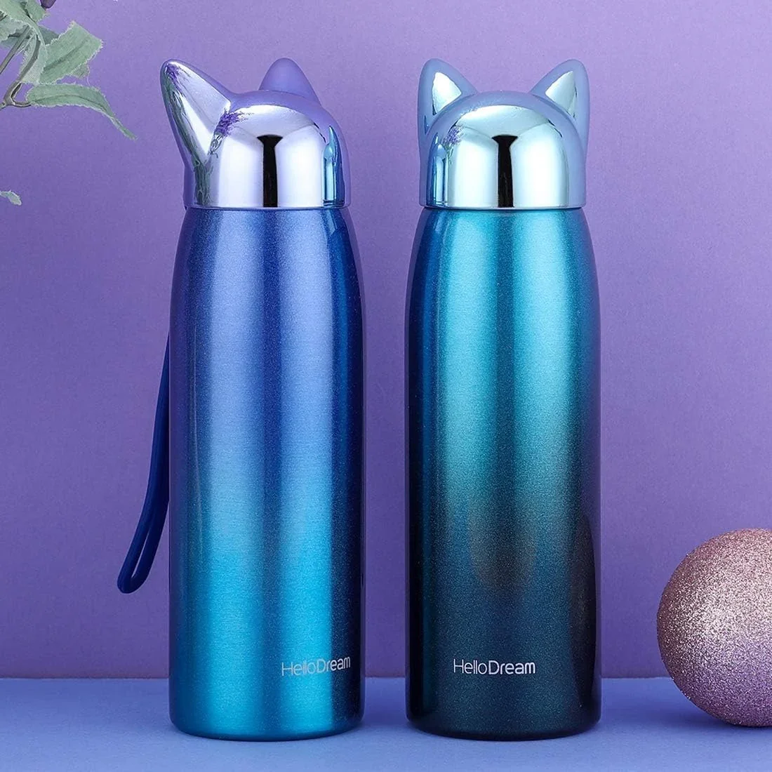 Cute Cat Fox Ears Insulated Bottle (300 ml) - Image 9