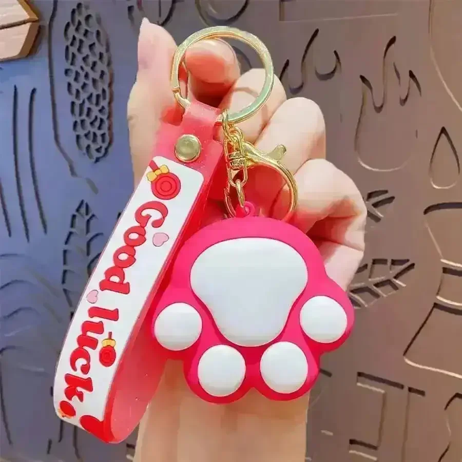 Cute Cat Paw 3D Keychain - Image 9