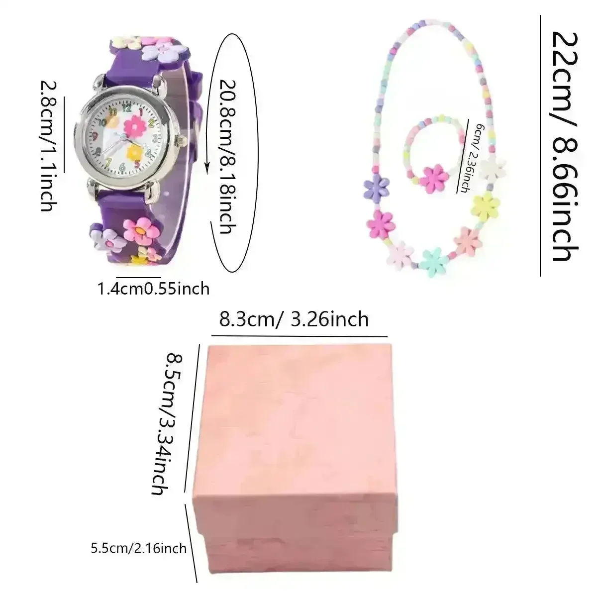 Cute Floral Round Kids Watch - Image 8