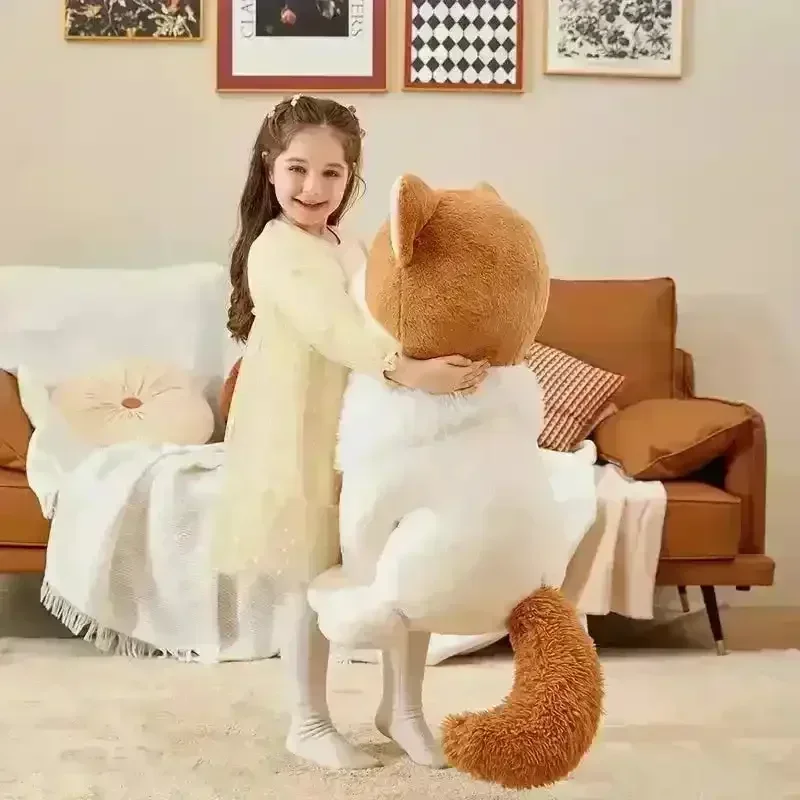 Cute Giant Ikasa White Cat (60 cm) - Image 2