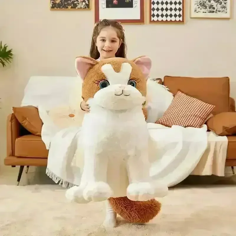 Cute Giant Ikasa White Cat (60 cm) - Image 3