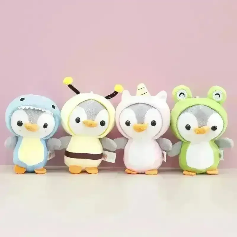 Cute Hooded Penguin Plush Keychain - Image 11