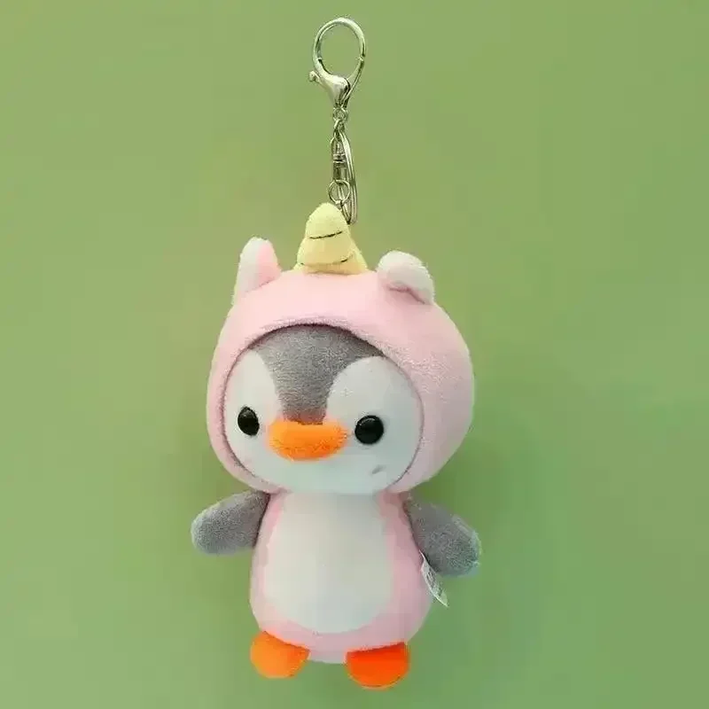 Cute Hooded Penguin Plush Keychain - Image 13