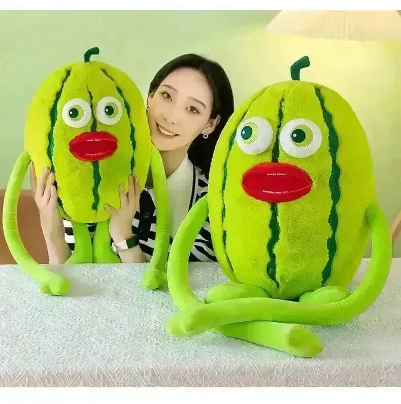 Cute Human Face Melon Doll Pillow - Image 4