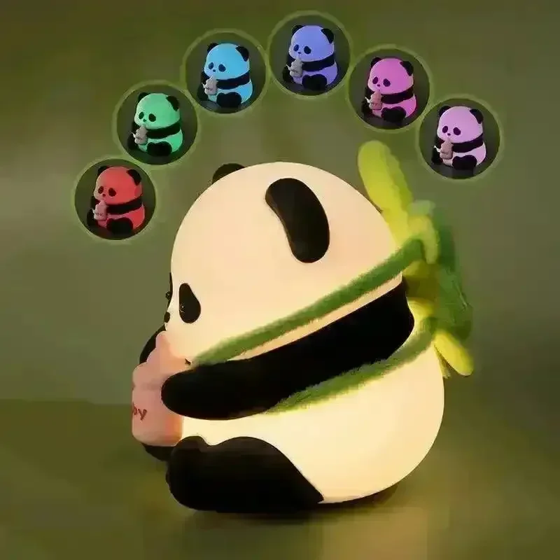 Cute Milk Bottle Panda Rechargeable Night Light - Image 4