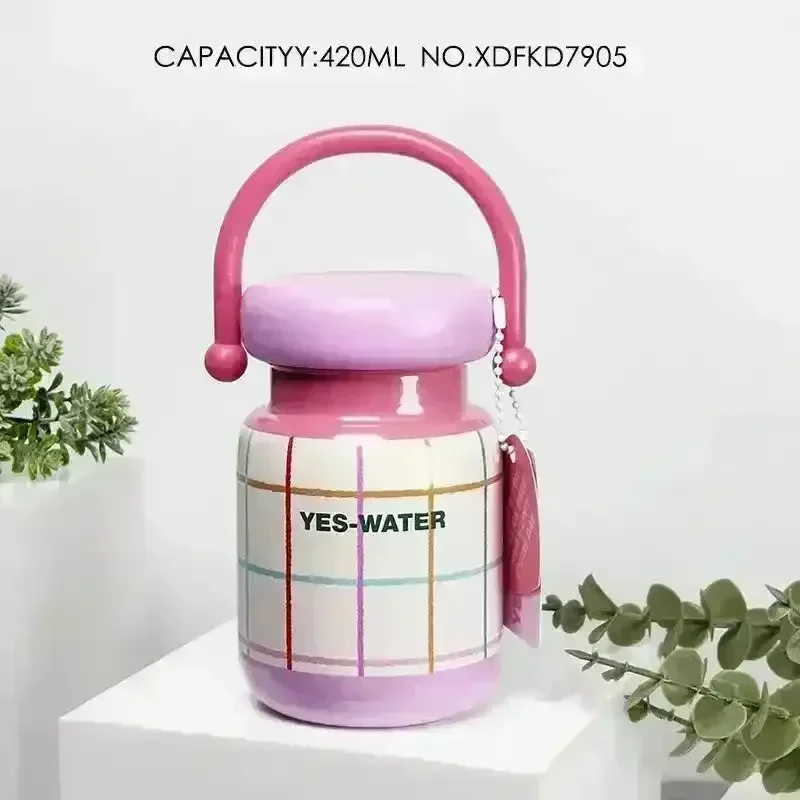 Cute Mini Jar Carry Insulated Bottle (420 ml) - Image 8