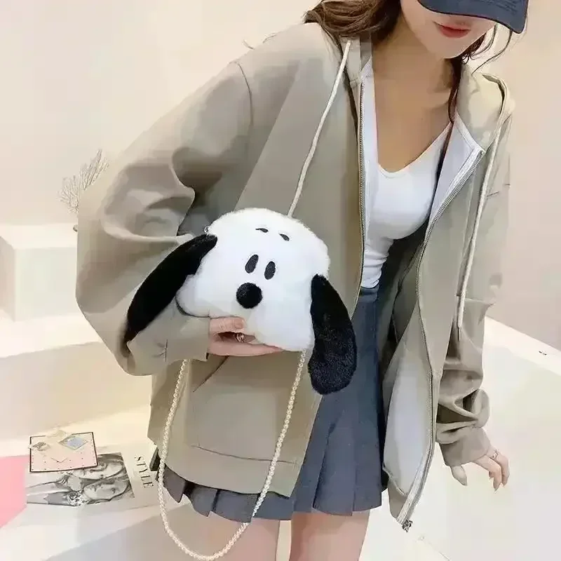 Cute Snoopy Dog & Panda Plush Handbags - Image 9