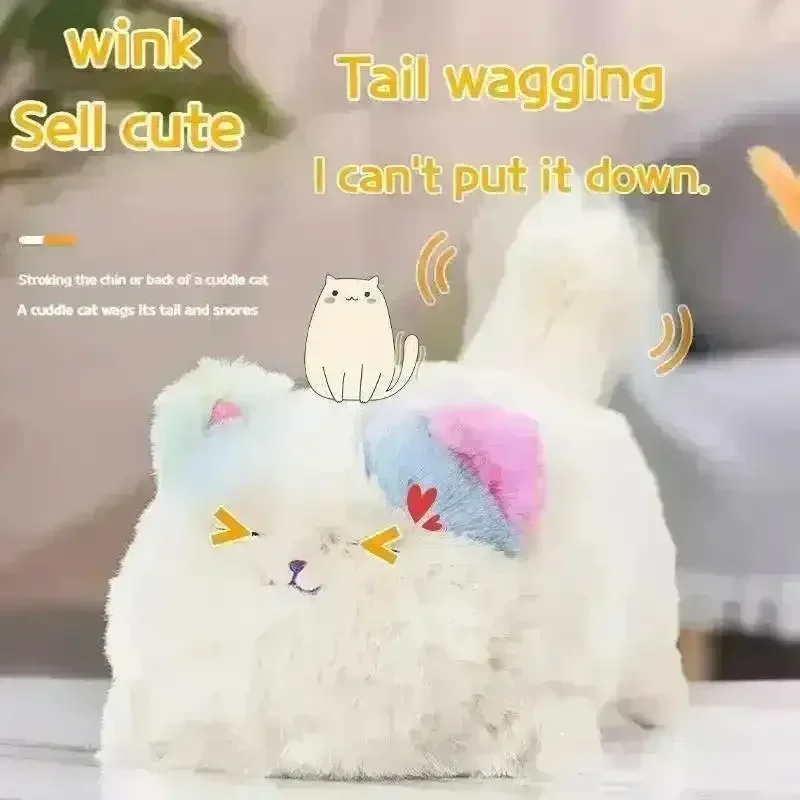 Cute Plush Electric Cuddle Cat and Dog Toy - Image 6